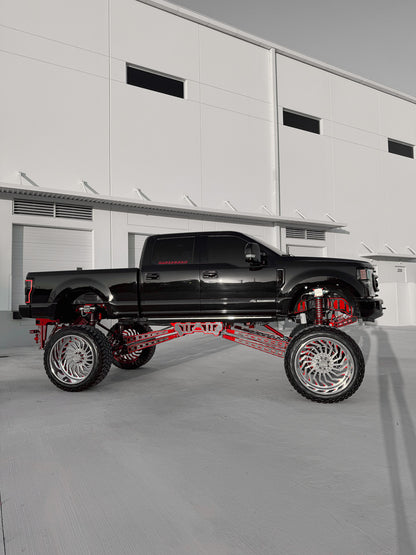 Ford Super Duty 10"-20" Mini Cradle Front & Rear 4 Long Arm Lift Kit