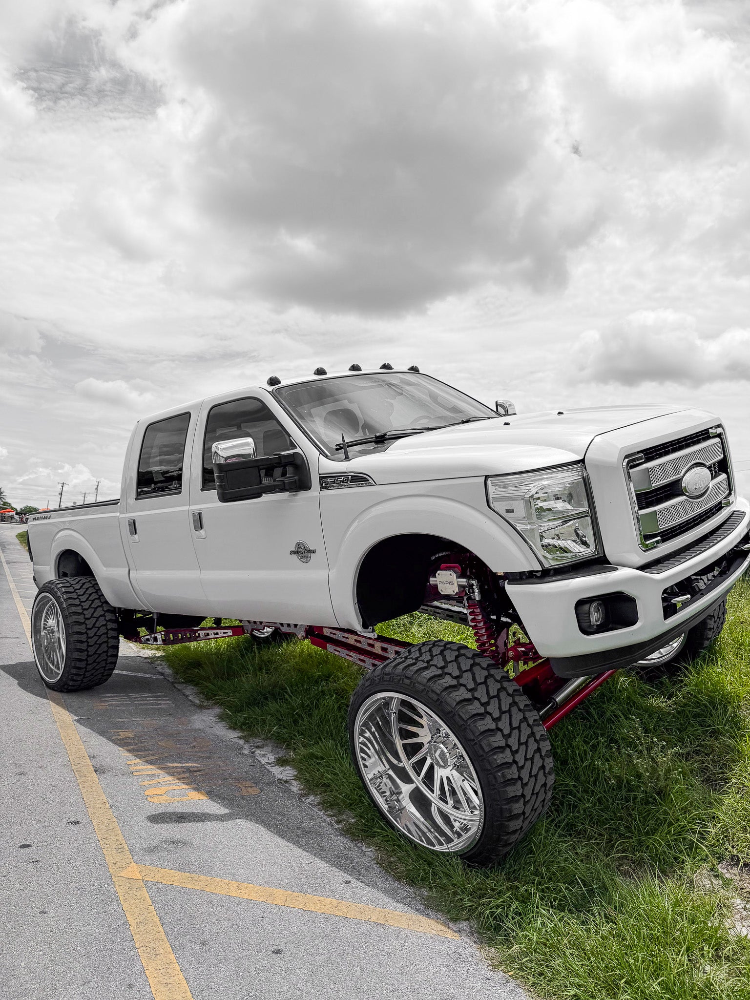 2016 F250 Platinum 12 inch lift kit build