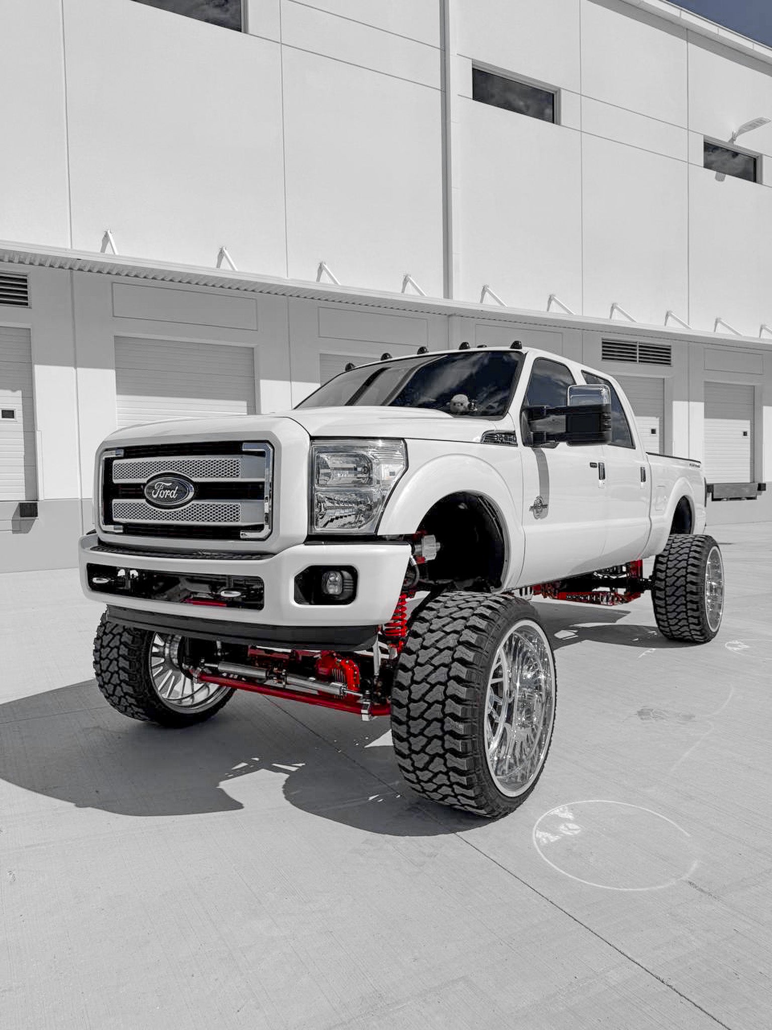 2016 F250 Platinum 12 inch lift kit build