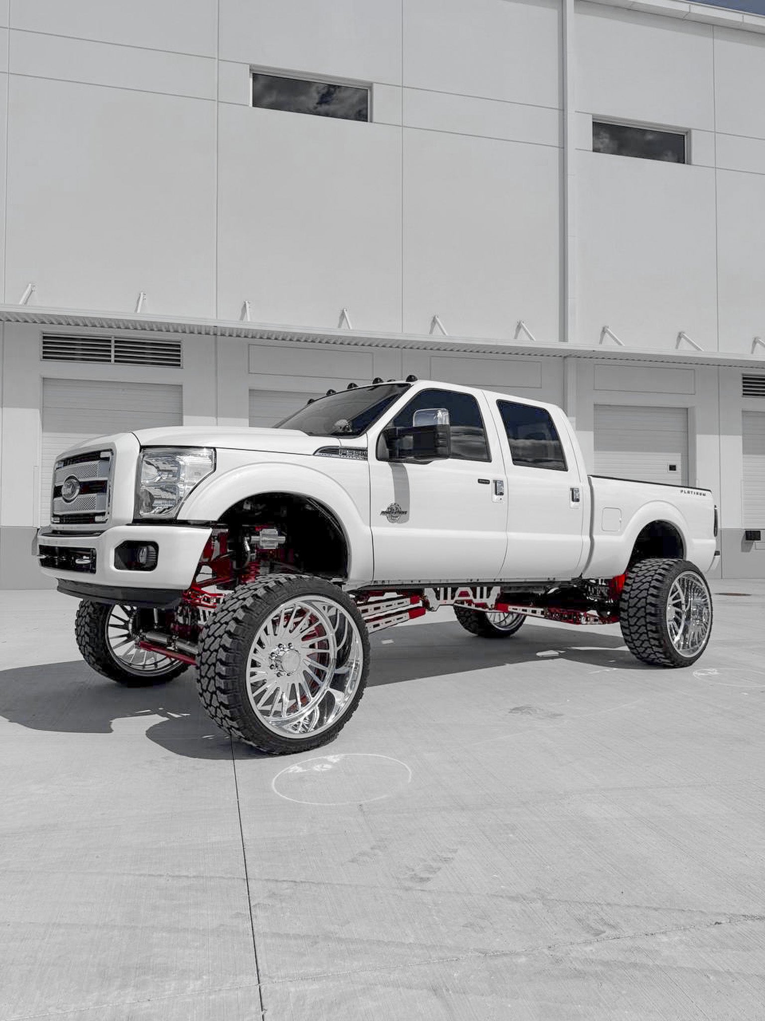 2016 F250 Platinum 12 inch lift kit build